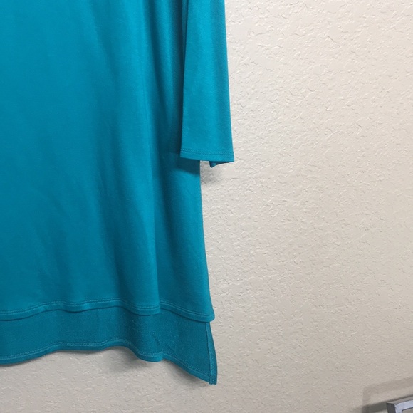 CATO Jersey Knit Stretch Comfy Extra Long Line Tunic Top With Drop Shoulders - Picture 5 of 13